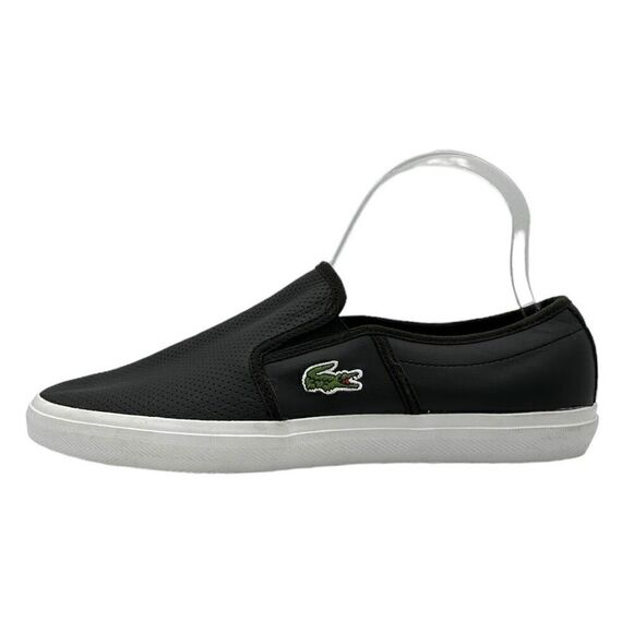 Lacoste Gazon Slip on Black Mens 7.5 - Picture 2 of 9